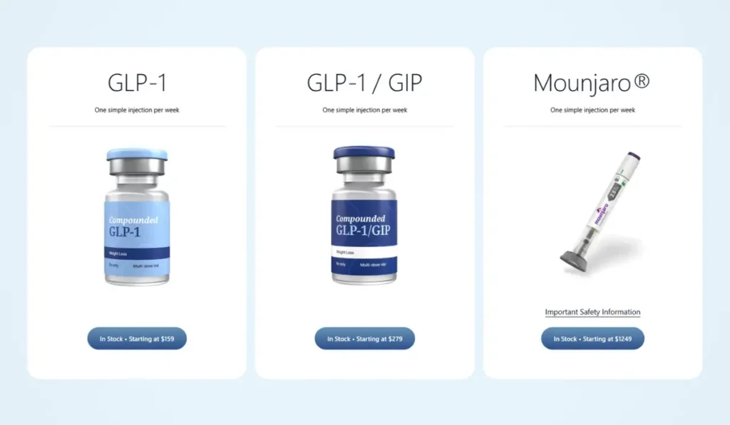 AltRx GLP-1 Pricing