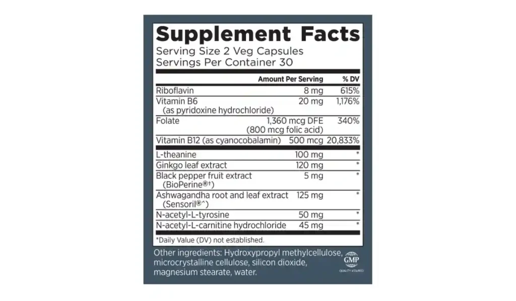CogniForce Ingredients