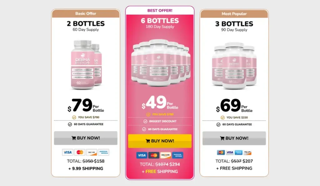 Derma Essential pricing