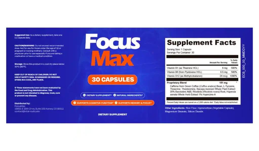 FocusMax Ingredients