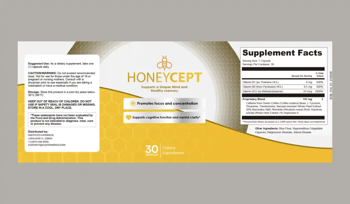 HoneyCept Ingredients