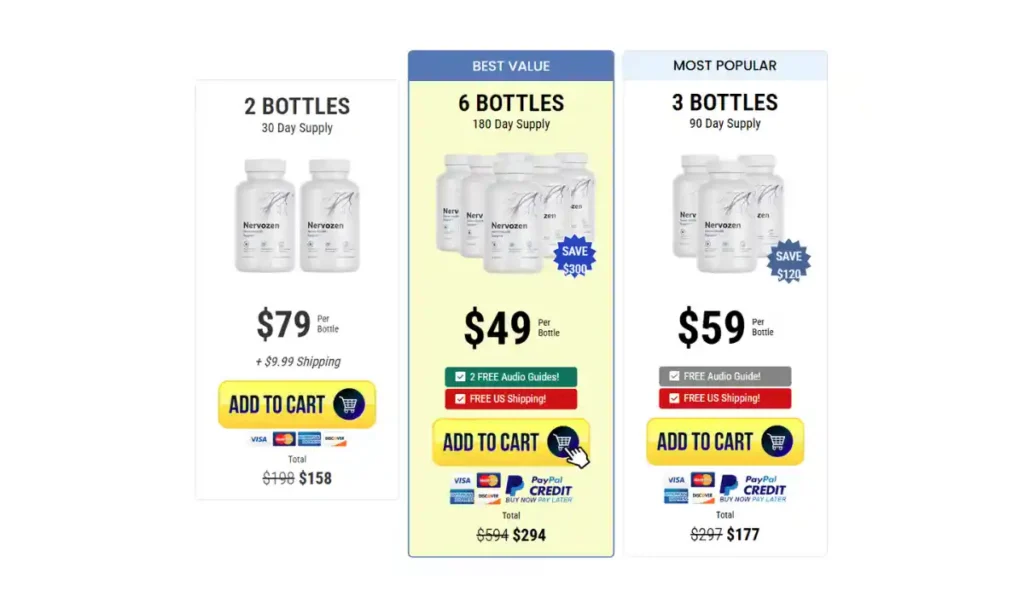 Nervozen Price