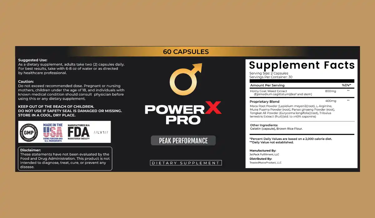 PowerX Pro Ingredients