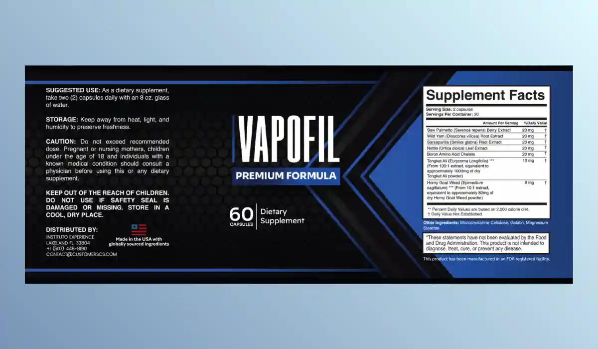 Vapofil Ingredients