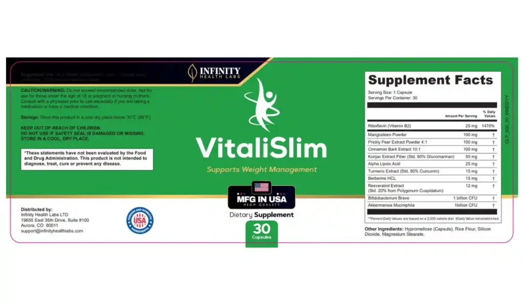 VitaliSlim ingredients